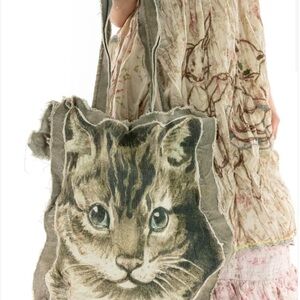 ISO!!! Magnolia Pearl Cream and Gray Tote Bag Goosey Bag i love Yous